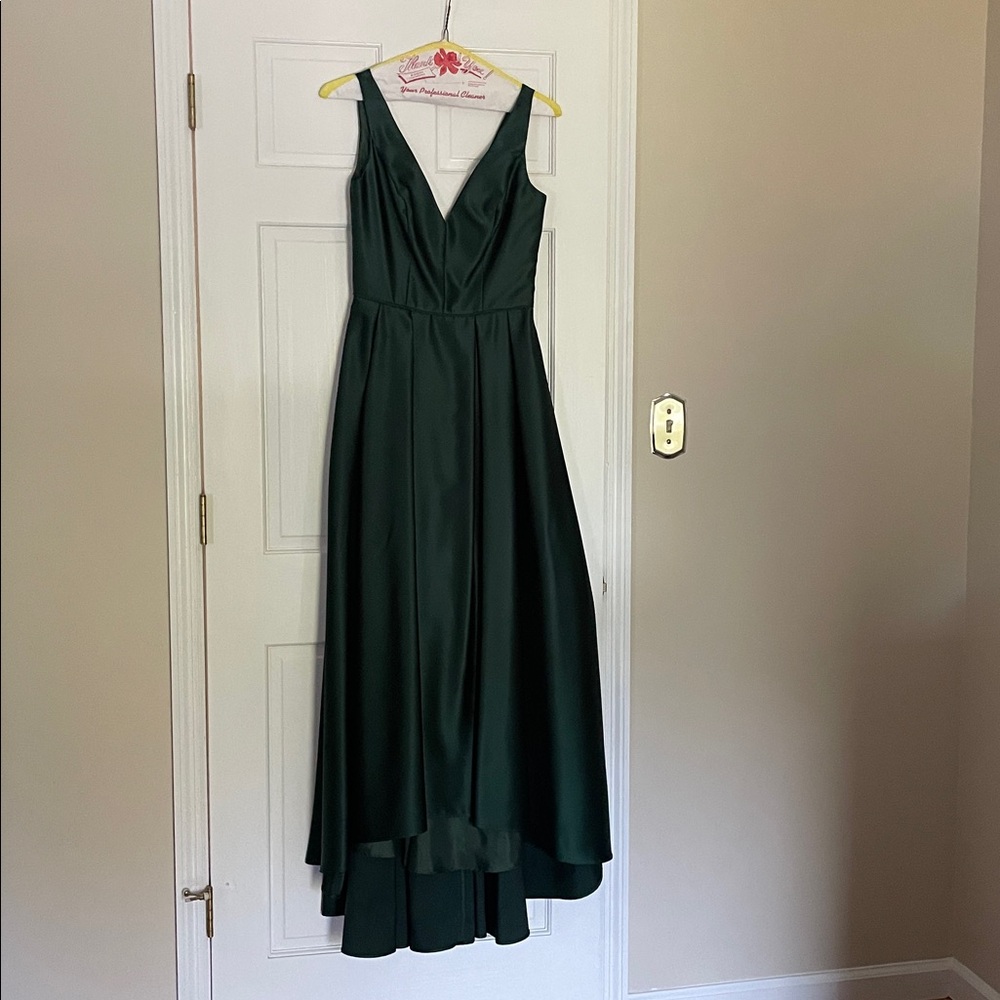 Betsy & Adam Forest Green Dress